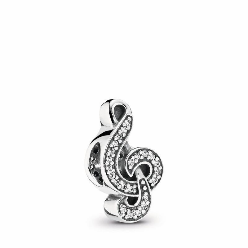 Pandora Australia Sweet Music Treble Clef Charm - Sterling Silver | KUJTOV589